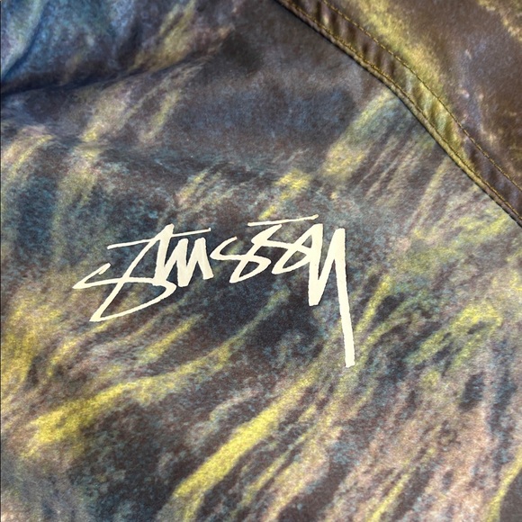 Stussy Blue and Gray Hooded Jacket NA - Picture 3 of 5